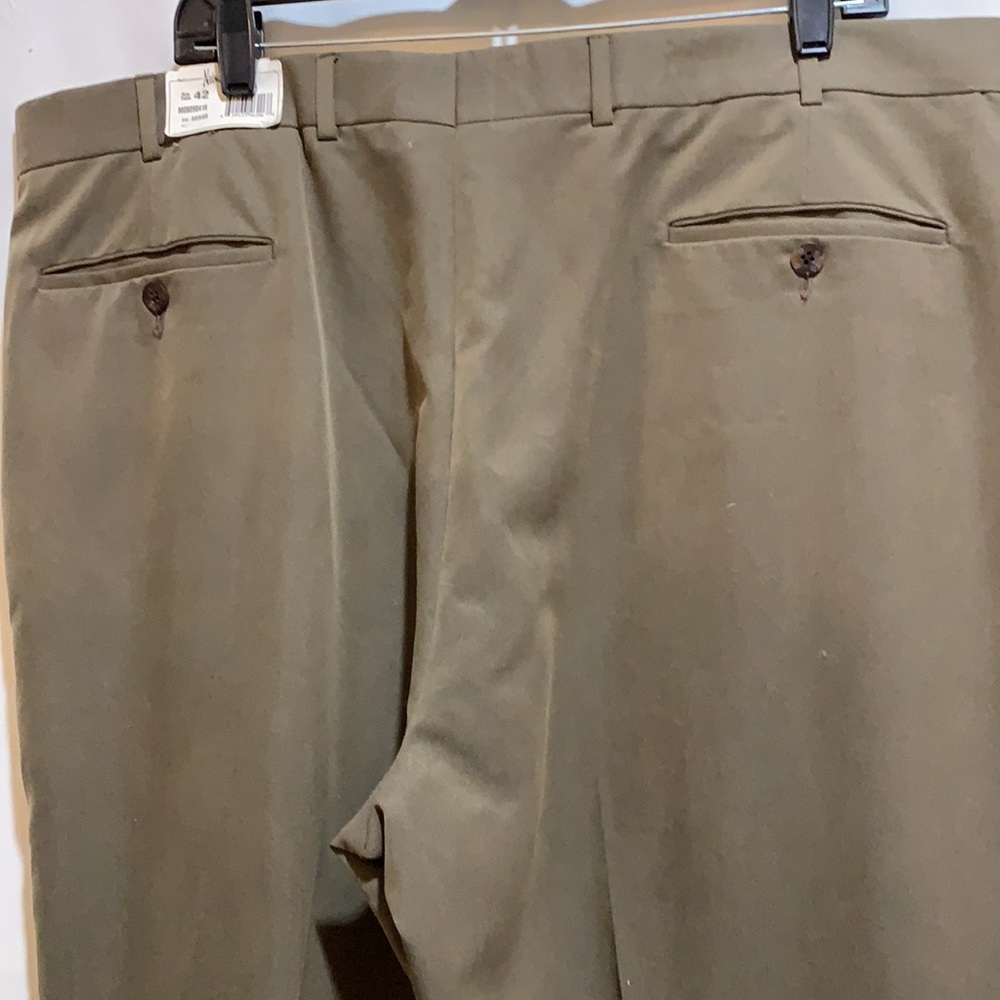 NEIMAN MARCUS DESIGNER COLLECTION PANTS 42 TAUPE - Picture 5 of 11